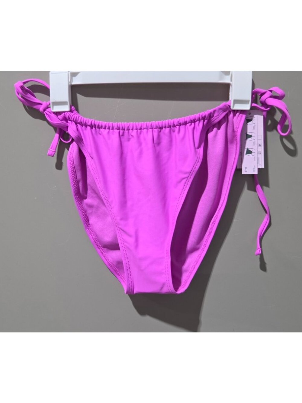 Wild Fable Hot Orchid Low Rise & High Leg Side Tie Bikini Swim Bottom -- XL 16